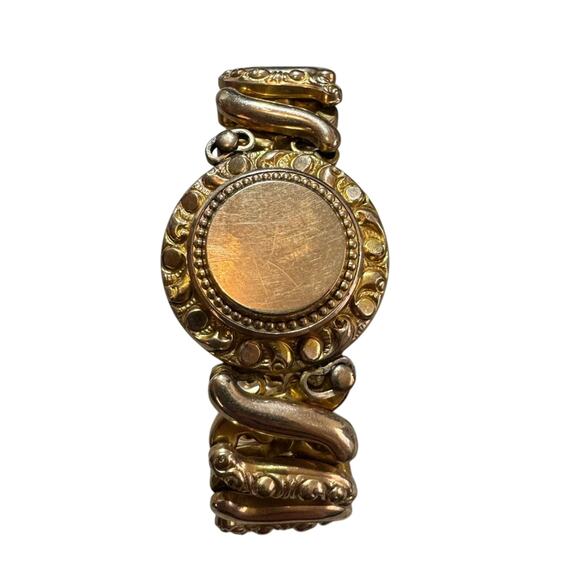 Vintage Monogram American Queen Childs Sweetheart Expansion Bracelet- 1930s RARE - Picture 1 of 10